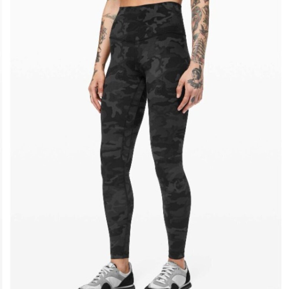 Lululemon Align Pant 28" Incognito Camo Multi Grey Size 2